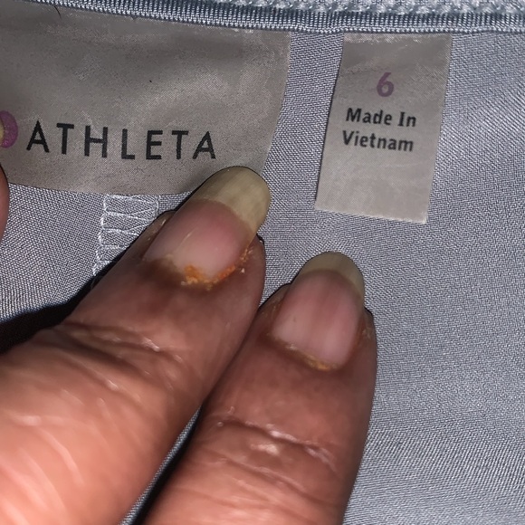 Athleta Wherever Skirt Skort Khaki Pleated Layered Style 219056, Size S or M - Picture 5 of 6